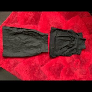 Black skirt and blouse set